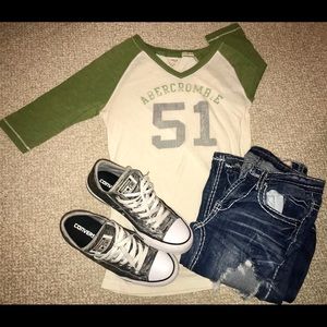 Abercrombie baseball Tee